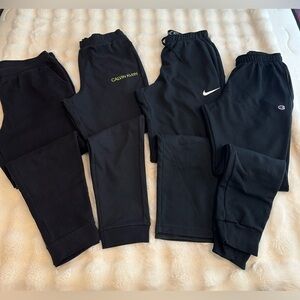 Men’s Set 4 pieces sportswear pants Sz XL different brands